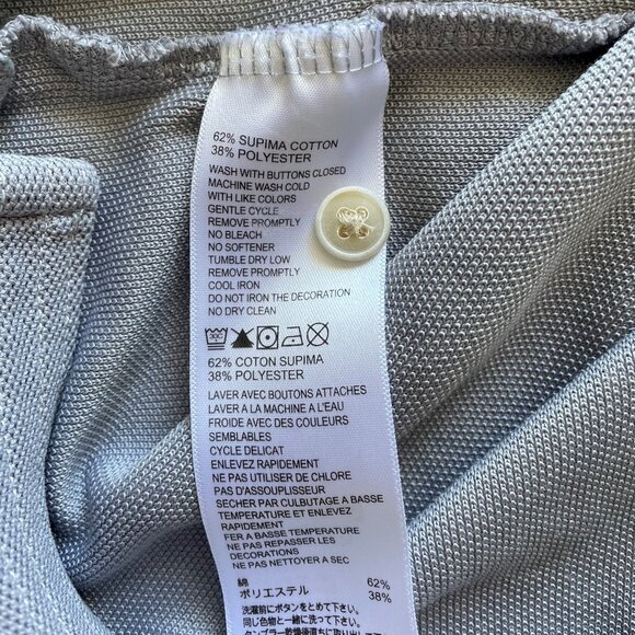 Tommy Bahama Light Gray Short Sleeve Polo Size Small - Picture 6 of 6